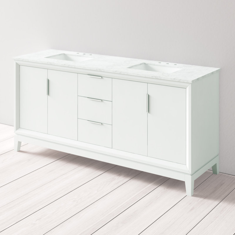 Evita 72" Double Bathroom Vanity Set & Reviews AllModern